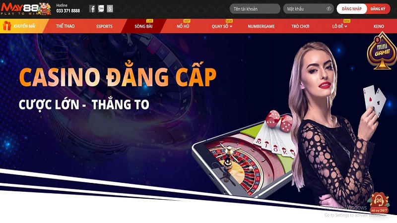 Những ưu điểm đáng chú ý khi tham gia Casino online MAY88